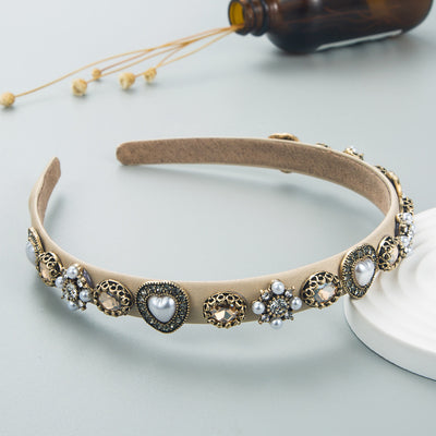 Diadema de Cristales y Perlas en Aleación para Accesorios de Moda - Image 11