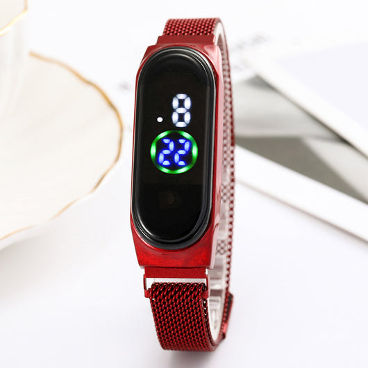 Reloj Inteligente LED con Pantalla Táctil y Malla Metálica - Image 8