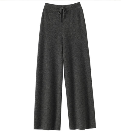 Pantalones de Lana Cintura Alta Relajados de Corte Recto - Image 31