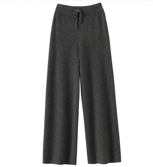Pantalones de Lana Cintura Alta Relajados de Corte Recto - Image 31