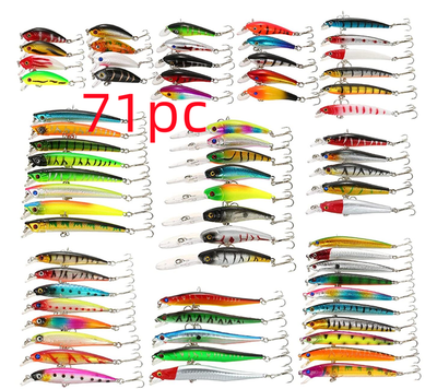 Set Completo de Pesca Portátil 43 Piezas con Cebo Plástico - Image 11