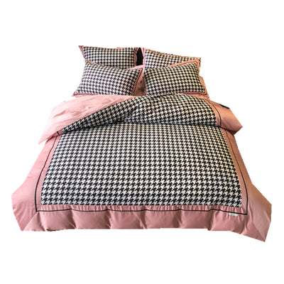 Juego de Cama Princesa Algodón Puro Terciopelo Cepillado 4 Piezas - Image 4