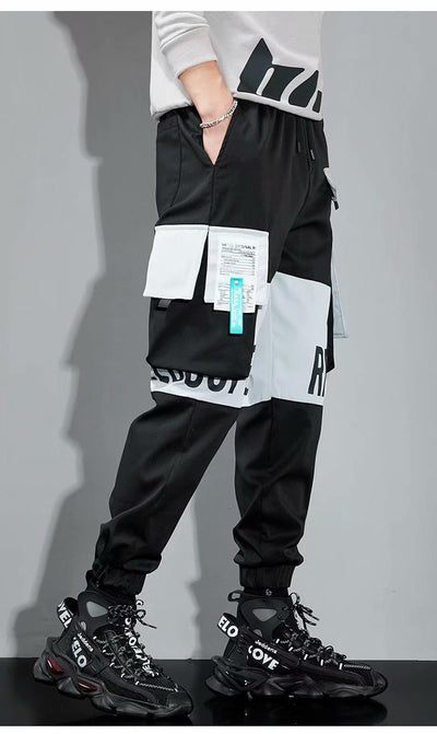 Pantalones Hip Hop Sueltos de Tendencia para Hombre - Primavera - Image 16