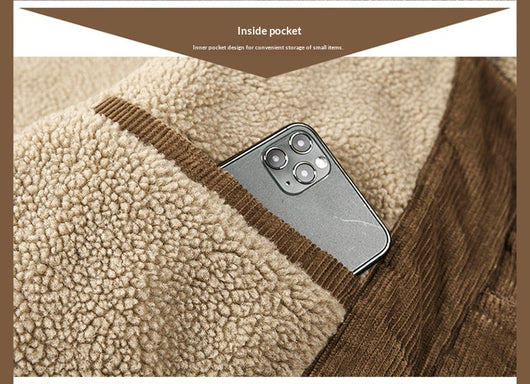 Abrigo Acolchado de Algodón con Forro Polar para Hombre - Image 19