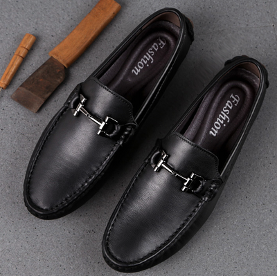 Mocasines de Cuero Genuino para Hombre - Zapatos Casuales de Diseño