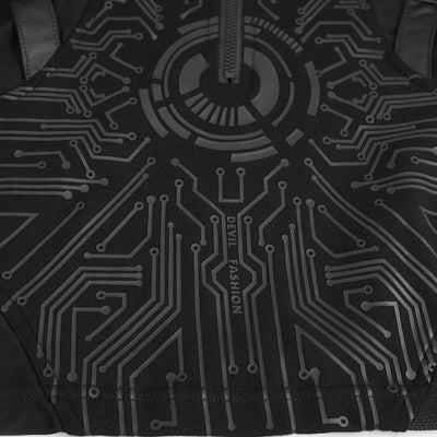 Remera Estampada Cuello Alto Manga Larga Súper Corta - Image 17