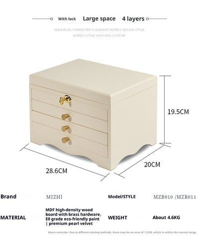 Organizador de Joyas Multicapa en Madera para Escritorio - Image 8
