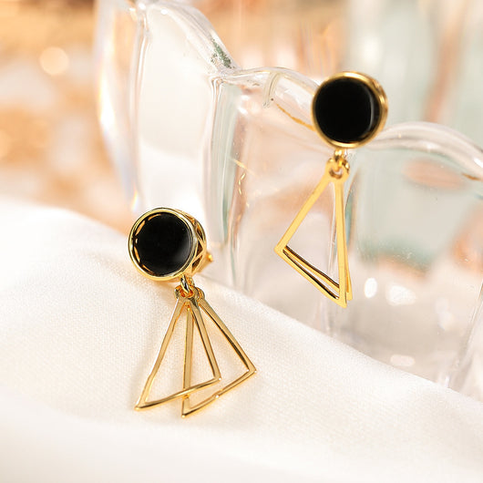 Aretes Geométricos de Lujo Minimalista para Mujer - Image 10