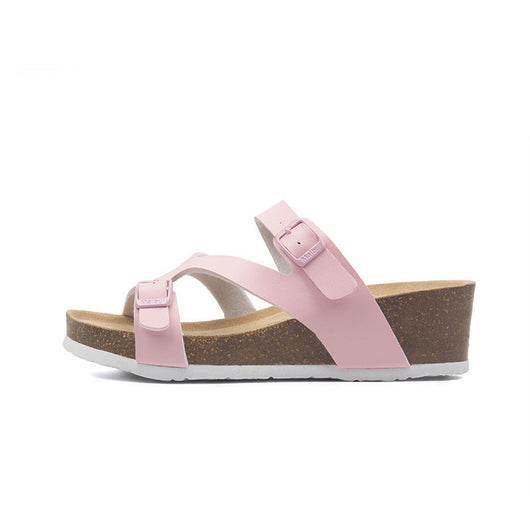 Sandalias de Corcho con Tacón Alto para Playa - Comodidad y Estilo - Image 18
