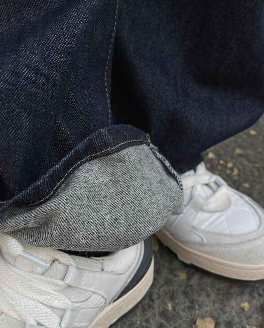 Jeans Cintura Alta Pierna Ancha Casual para Mujer - Image 8