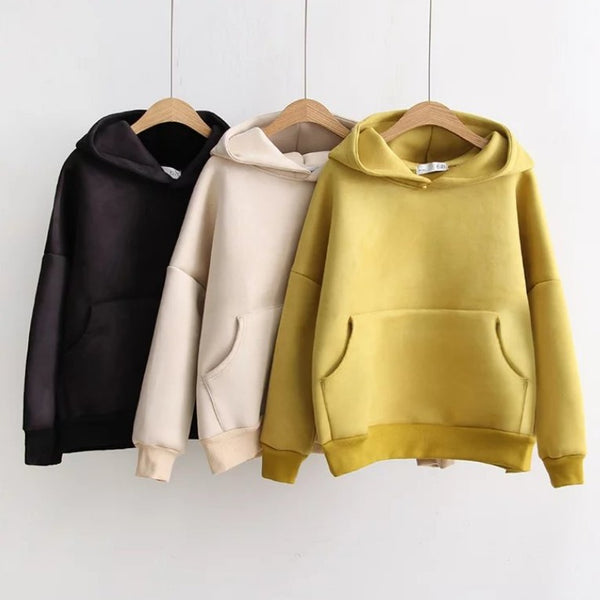 Sudadera con Capucha de Gamuza Premium