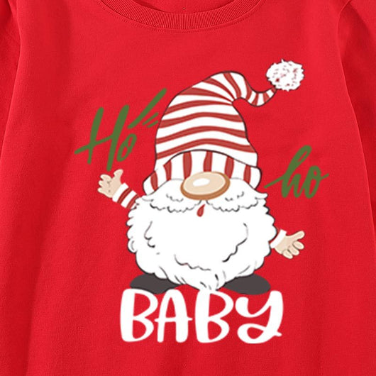 Family matching white long-sleeve crew neck tops with a cute snowman face print, featuring black eyes, an orange carrot nose, and a dotted smile. One adult top - Image 7