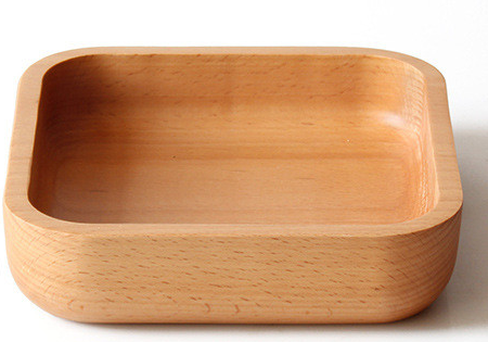 Plato Cuadrado de Madera de Caucho Japonesa - Image 15