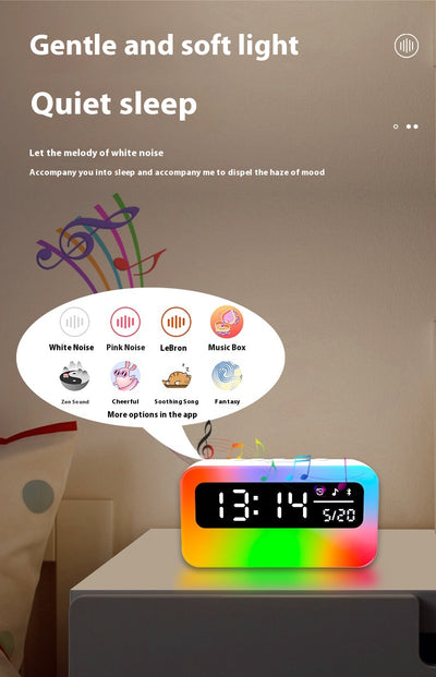 Reloj Despertador Bluetooth con Sonidos Relajantes y Altavoz Multifunción - Image 7