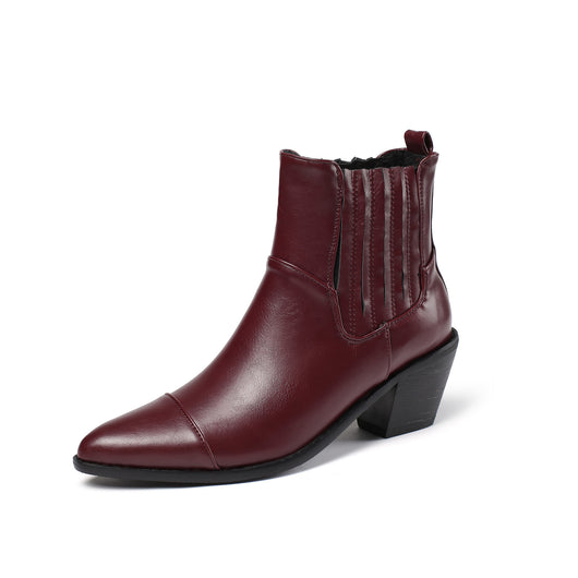 Botas Martin de Tacón Medio para Mujer - Diseño Clásico Minimalista - Image 11