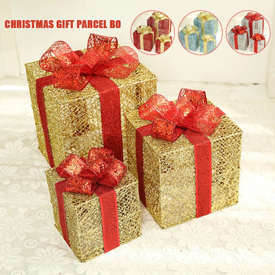 Juego de 3 Cajas de Regalo Hierro Forjado Navideño - Image 9