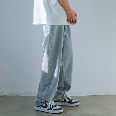 Jeans Rectos Holgados para Hombre - Diseño Casual de Verano - Image 3
