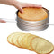 Cortador de Pasteles Redondo Ajustable en Acero Inoxidable Multicapa