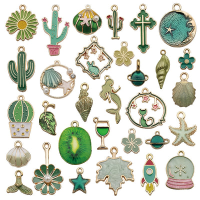 Colección de 31 Juegos de Colgantes de Aleación con Efecto Gota - Image 13
