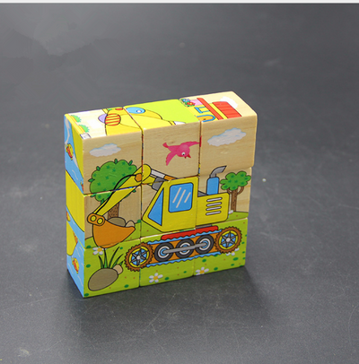 Cubos de Madera 6 en 1 para Desarrollo Cognitivo Infantil
