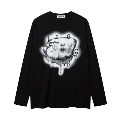 Playera de Manga Larga con Patrón Abstracto Creativo - Image 13