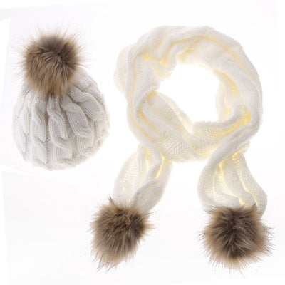 Conjunto de Gorro y Bufanda de Lana para Mujer Diseño Figura 8 - Image 13