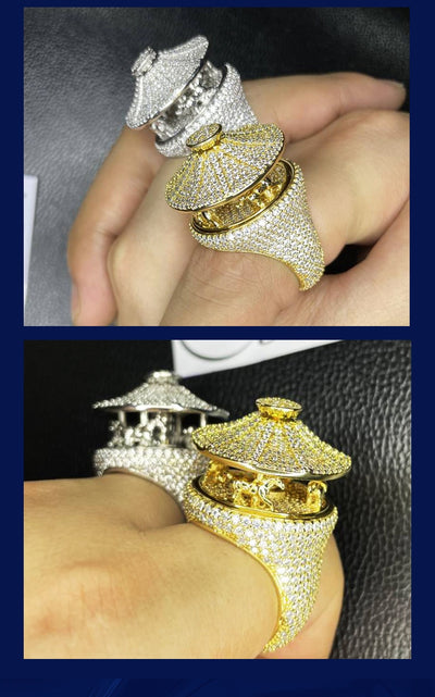 Anillo Hip Hop Personalizado con Accesorios para Orejas - Image 10