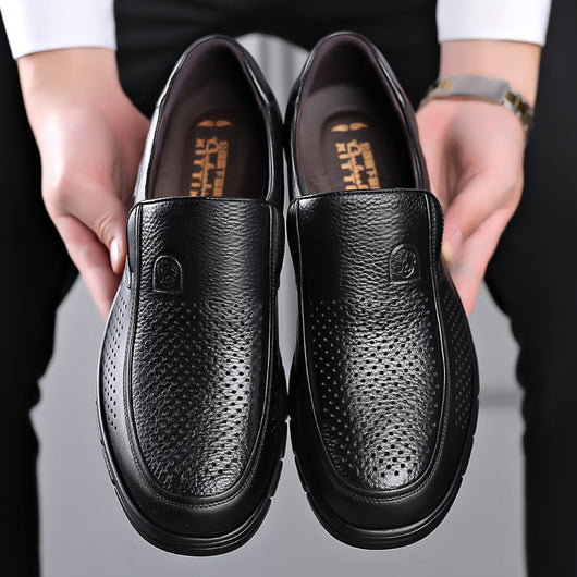 Zapatos de Cuero para Hombre con Suela Flexible y Respirable - Image 4