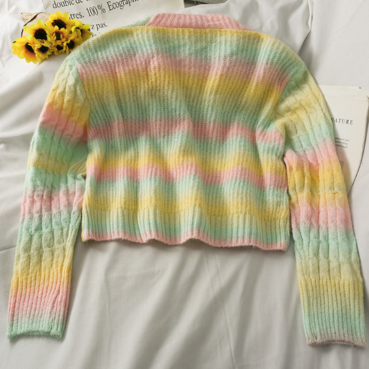 Cardigan Suelto de Cuello Redondo Liso - Suéter Versátil para Mujer - Image 10
