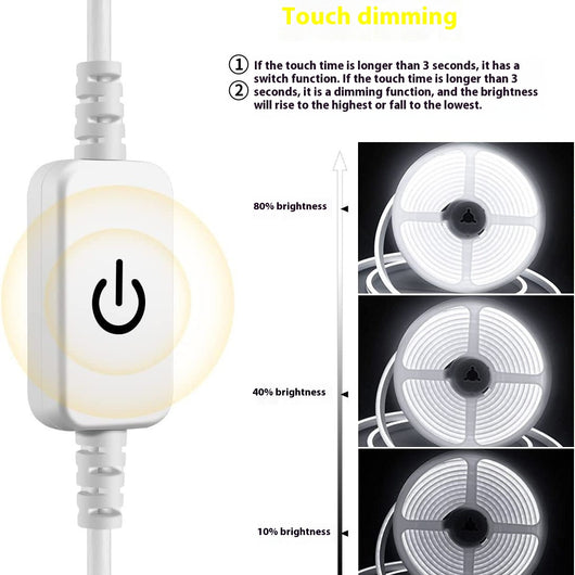 Luz Neon Táctil con Espejo LED Flexible Impermeable - Image 6