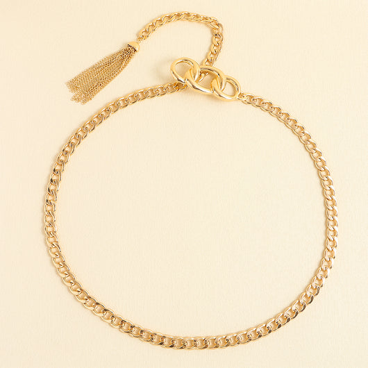 Cinturón de Cadena Metálica con Flecos para Jeans y Faldas - Image 4