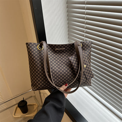 Bolsa de Hombro Retro Estampada Gran Capacidad
