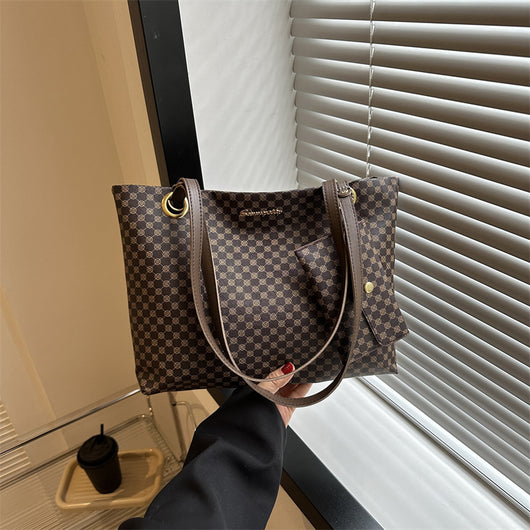 Bolsa de Hombro Retro Estampada Gran Capacidad