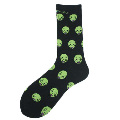 Calcetines de Algodón Estilo Universo Alien para Hombre - Image 32
