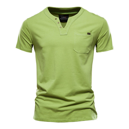 Camiseta Deportiva Slim Fit de Algodón con Bolsillo para Hombre - Image 16