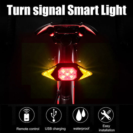 Luz Trasera para Bicicleta con Control Remoto Inalámbrico y Carga USB