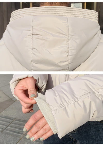 Chaqueta Corta Acolchada con Capucha para Mujer - Estilo Casual - Image 24
