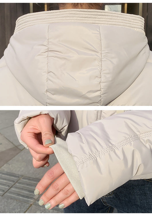 Chaqueta Corta Acolchada con Capucha para Mujer - Estilo Casual - Image 24