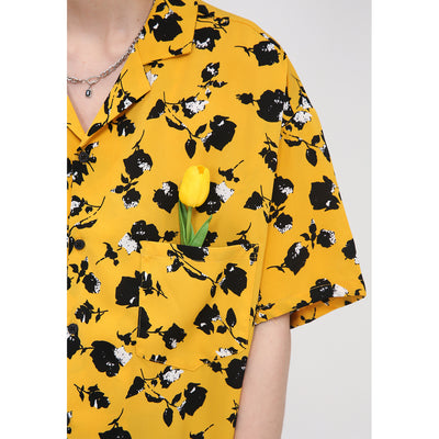 Camisa Estampada para Hombre con Bolsillos Tulipán - Image 5