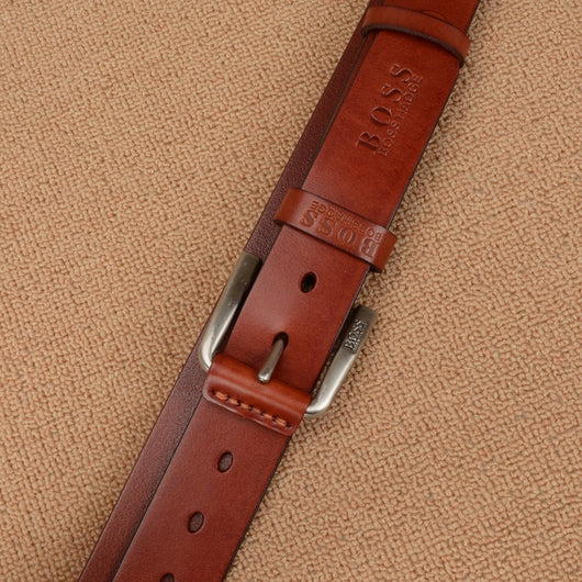 Cinturón de Cuero Genuino para Hombre con Hebilla de Pasador - Image 3