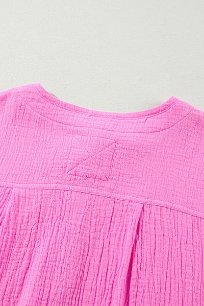 Camiseta Suelta de Color Liso Talla Grande para Mujer - Image 24