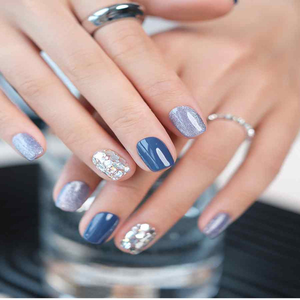 Pegatinas de Uñas Efecto Armadura - Diseño Minimalista y Elegante