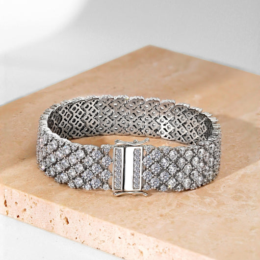 Pulsera de Plata Esterlina S925 con Circones Engarzados para Mujer - Image 3