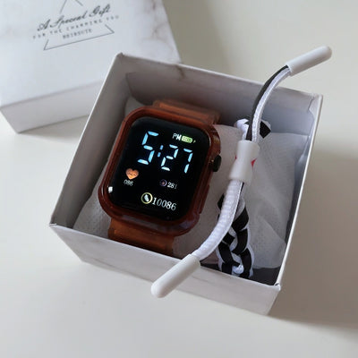 Reloj Digital LED de Pantalla Cuadrada - Image 8