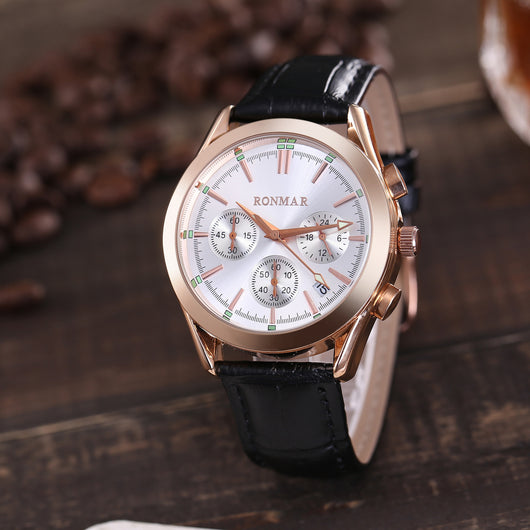 Reloj Casual Luminoso Resistente al Agua con Correa de Cuero - Image 4