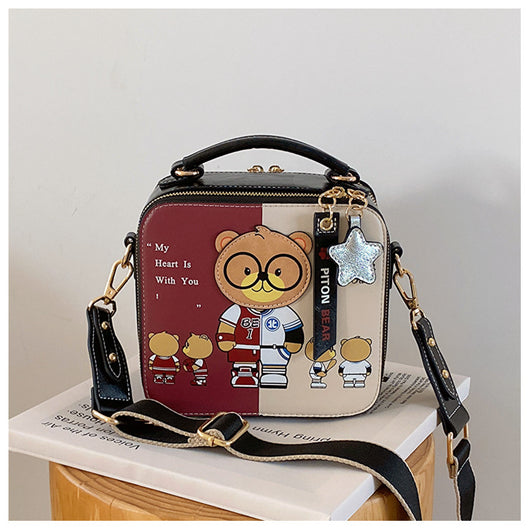 Bolsa Cuadrada Portátil con Osito de Dibujos Animados - Image 9