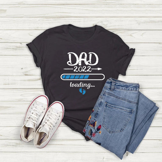 Camiseta Gris con Estampado Progress Bar DAD - Cuello Redondo Unisex - Image 2