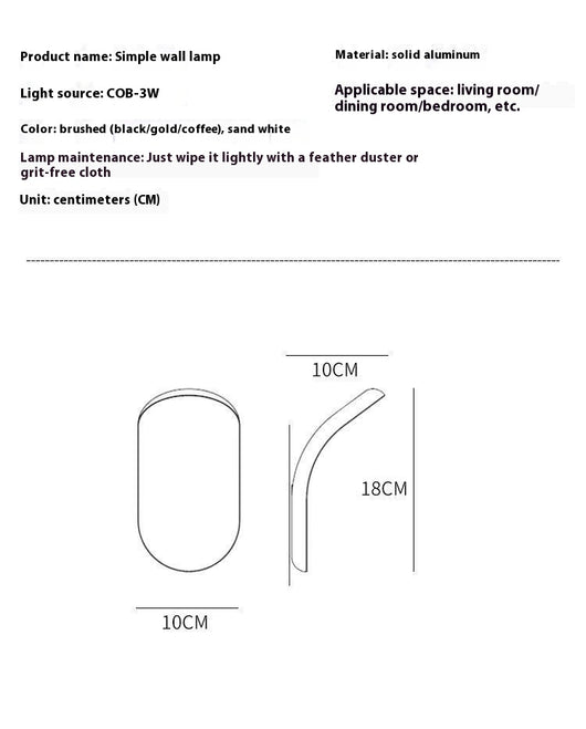 Lámpara de Pared LED Minimalista Moderna para Mesita de Noche - Image 15