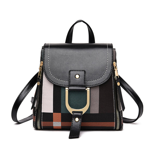 Mochila Cuadriculada para Mujer: Bolsa Escolar y de Viaje - Image 18