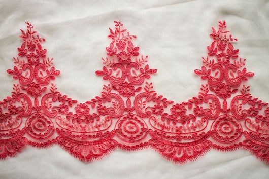 Accesorios de Encaje Secuencia Bordado para Boda con Efecto Pestañas - Image 17